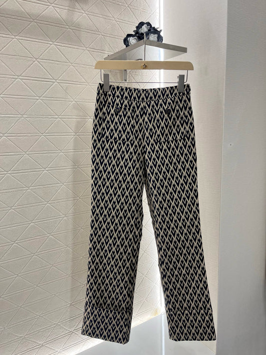 New Arrival Jacquard Lettering Straight Pants