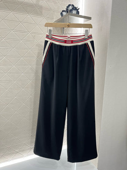 MI*MI*New Arrival Wide-Leg Pants with Web