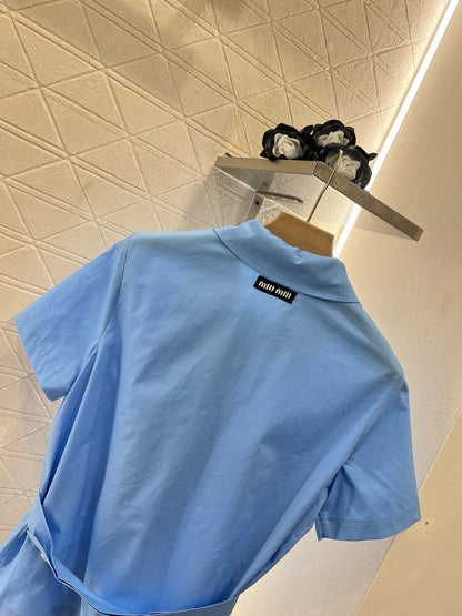 MI*MI*newest product 2025ss pin waist 100% cotton