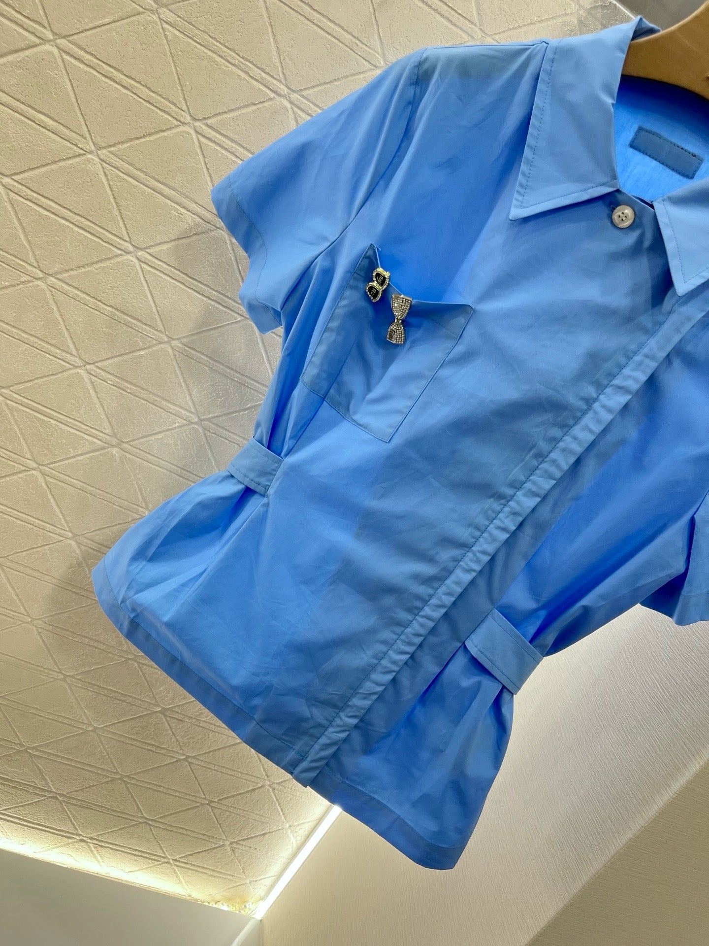 MI*MI*newest product 2025ss pin waist 100% cotton