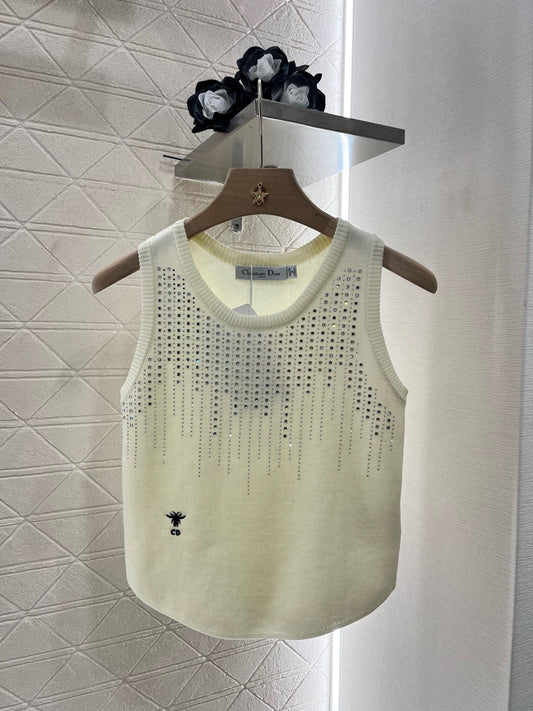 2025SS New Product Hot Diamond Knitted Vest