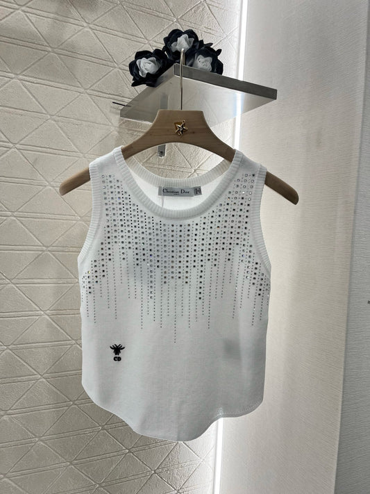 2025SS New Product Hot Diamond Knitted Vest