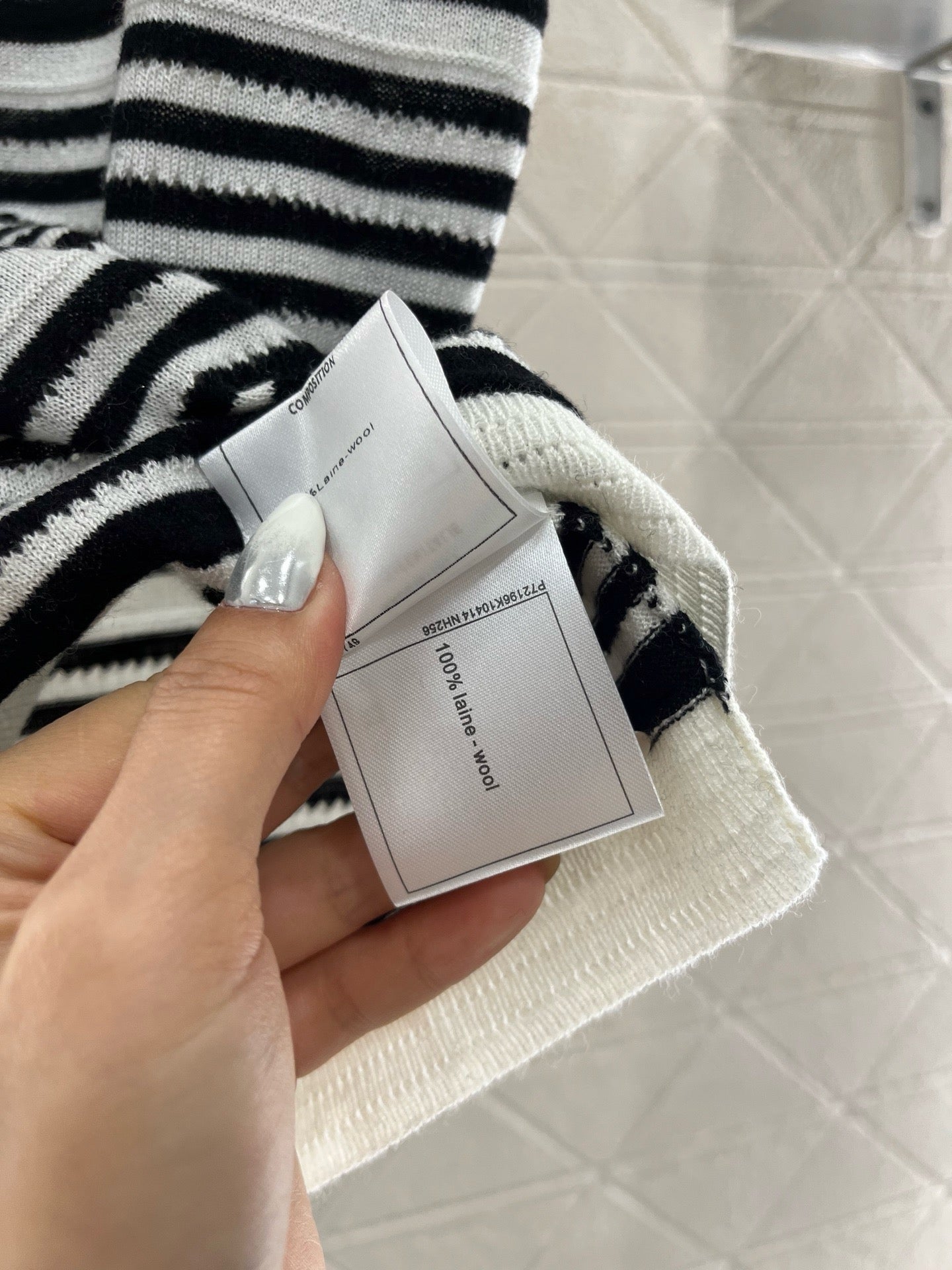 C* 2025SS new striped knitted vest