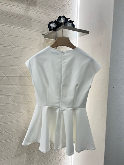 D* new product ruffle sleeveless dress