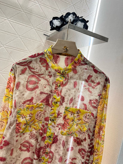 Valentin*  new product lace floral shirt