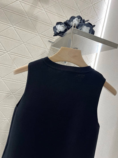 2025SS New Arrival Zipper Knit Vest