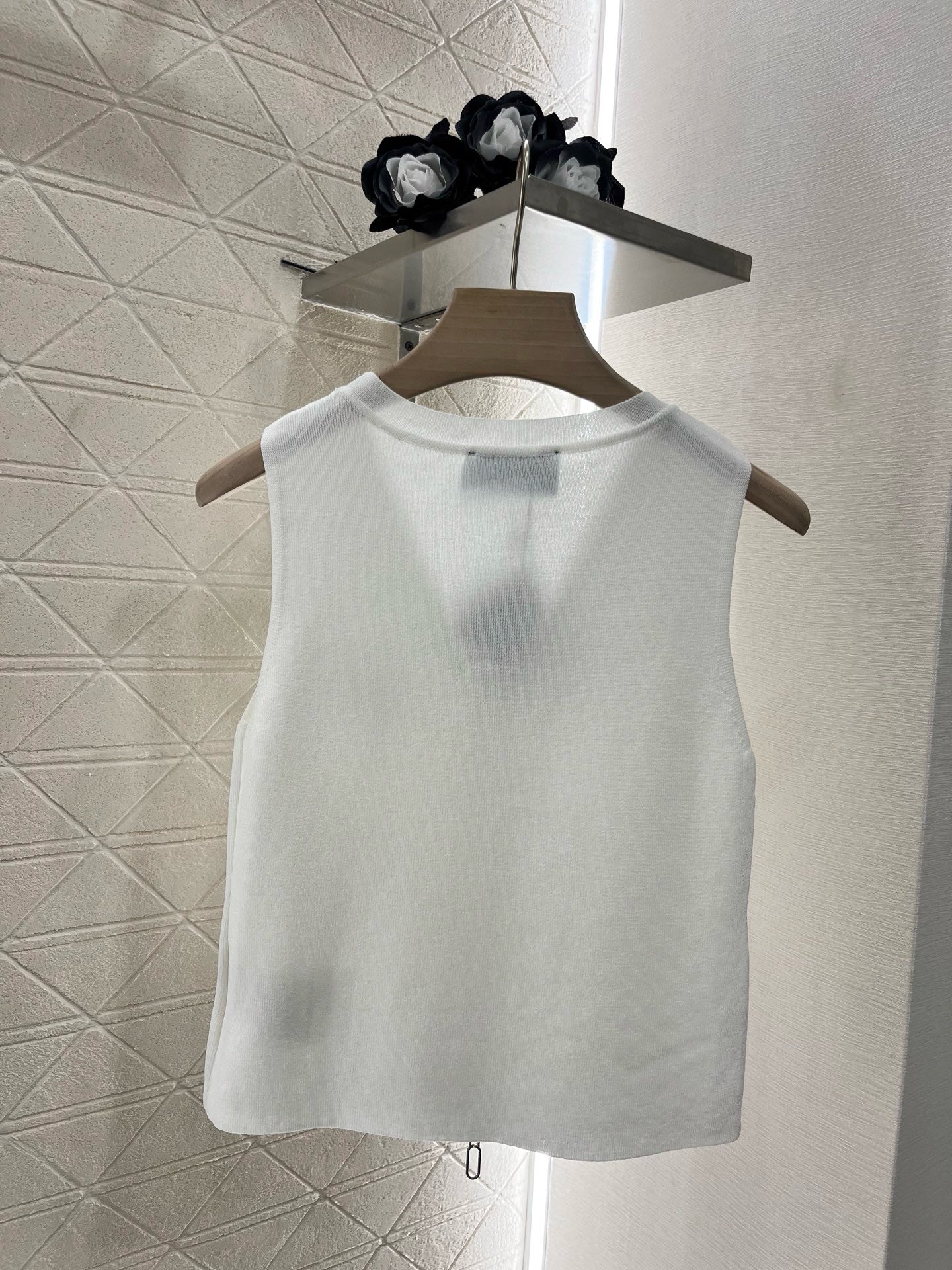 2025SS New Arrival Zipper Knit Vest