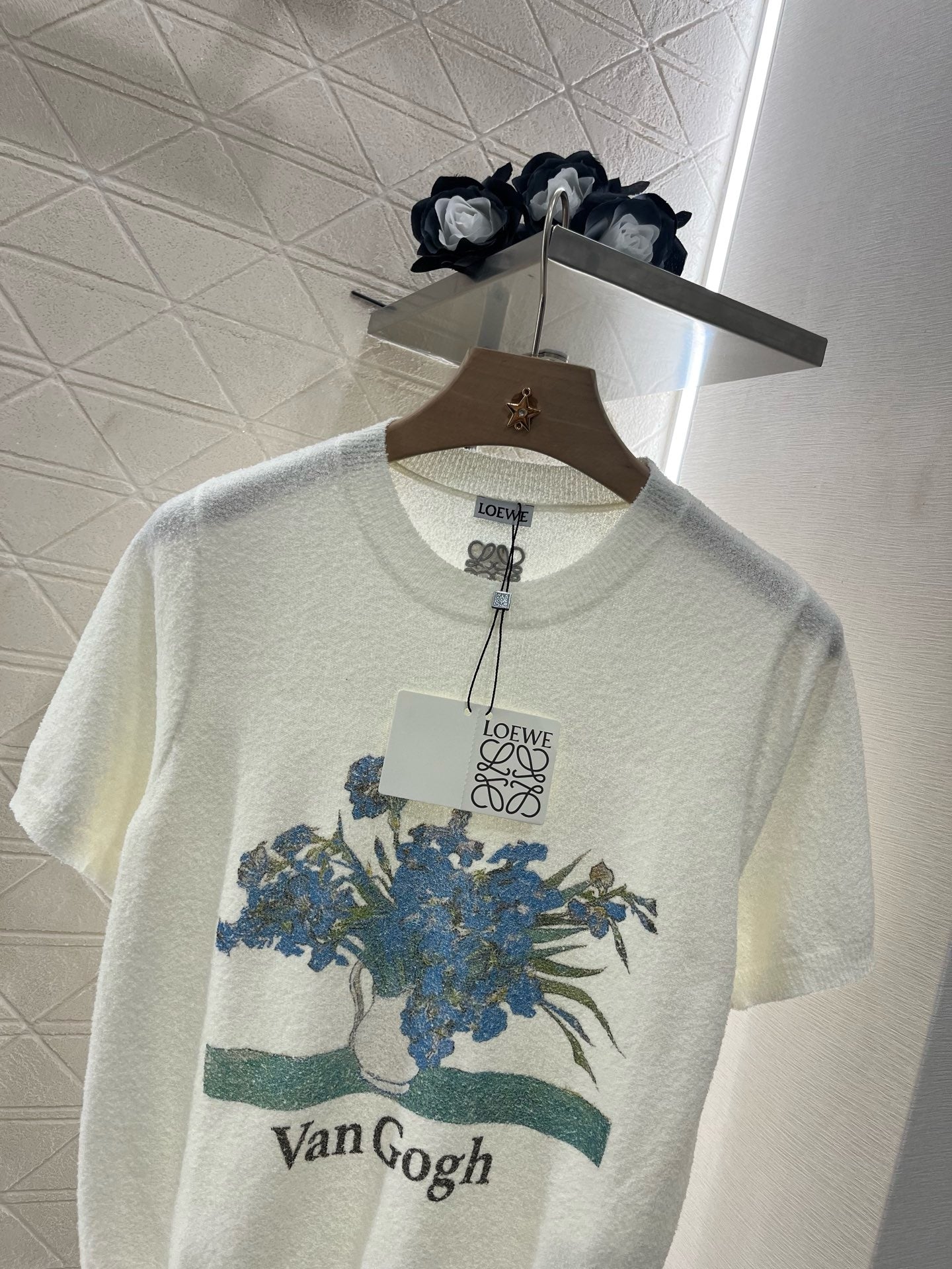 New Artistic Van Gogh Knit Short Sleeve