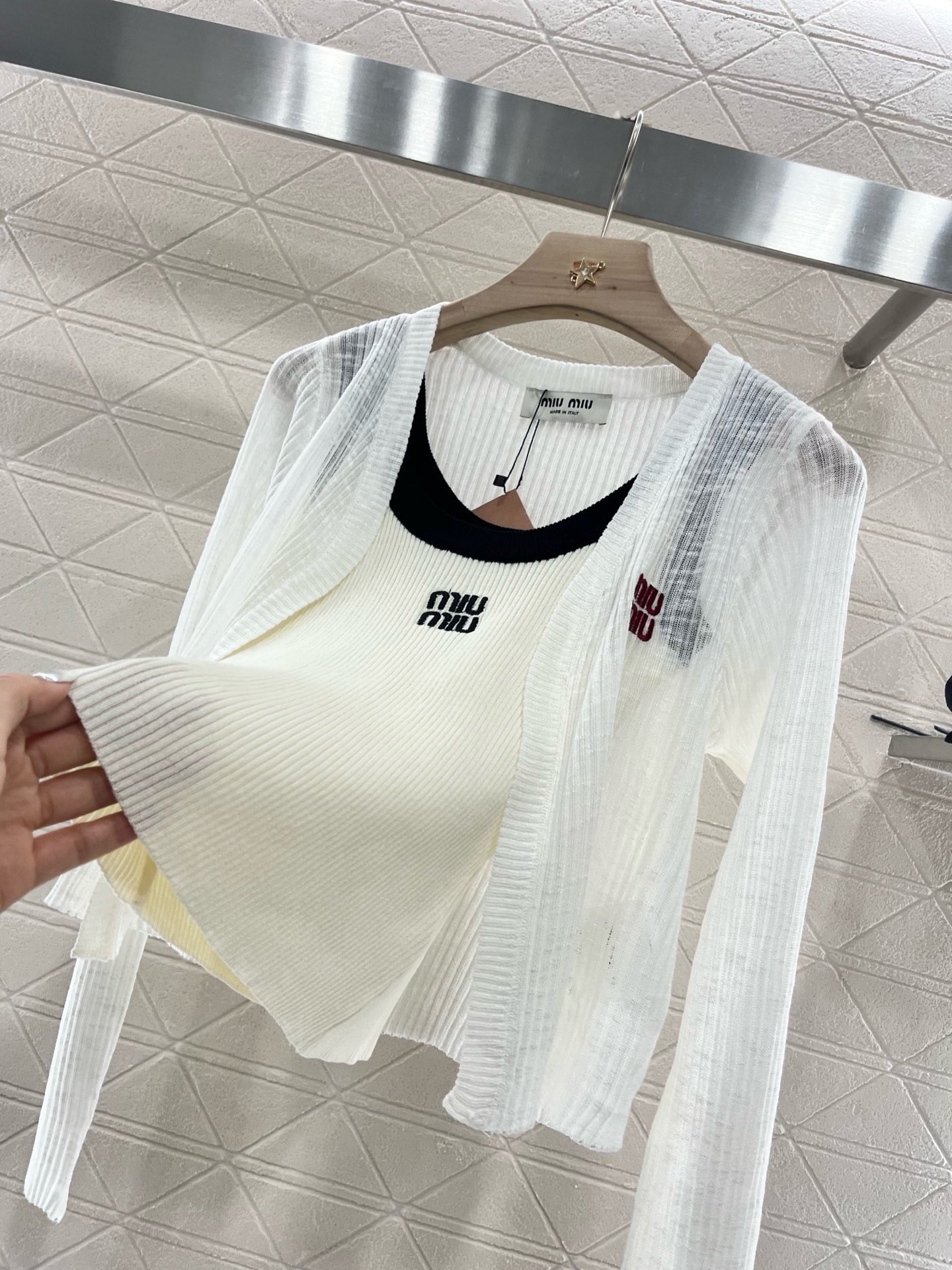 MI*MI* New Arrival Suspenders with Knitted Long Sleeves