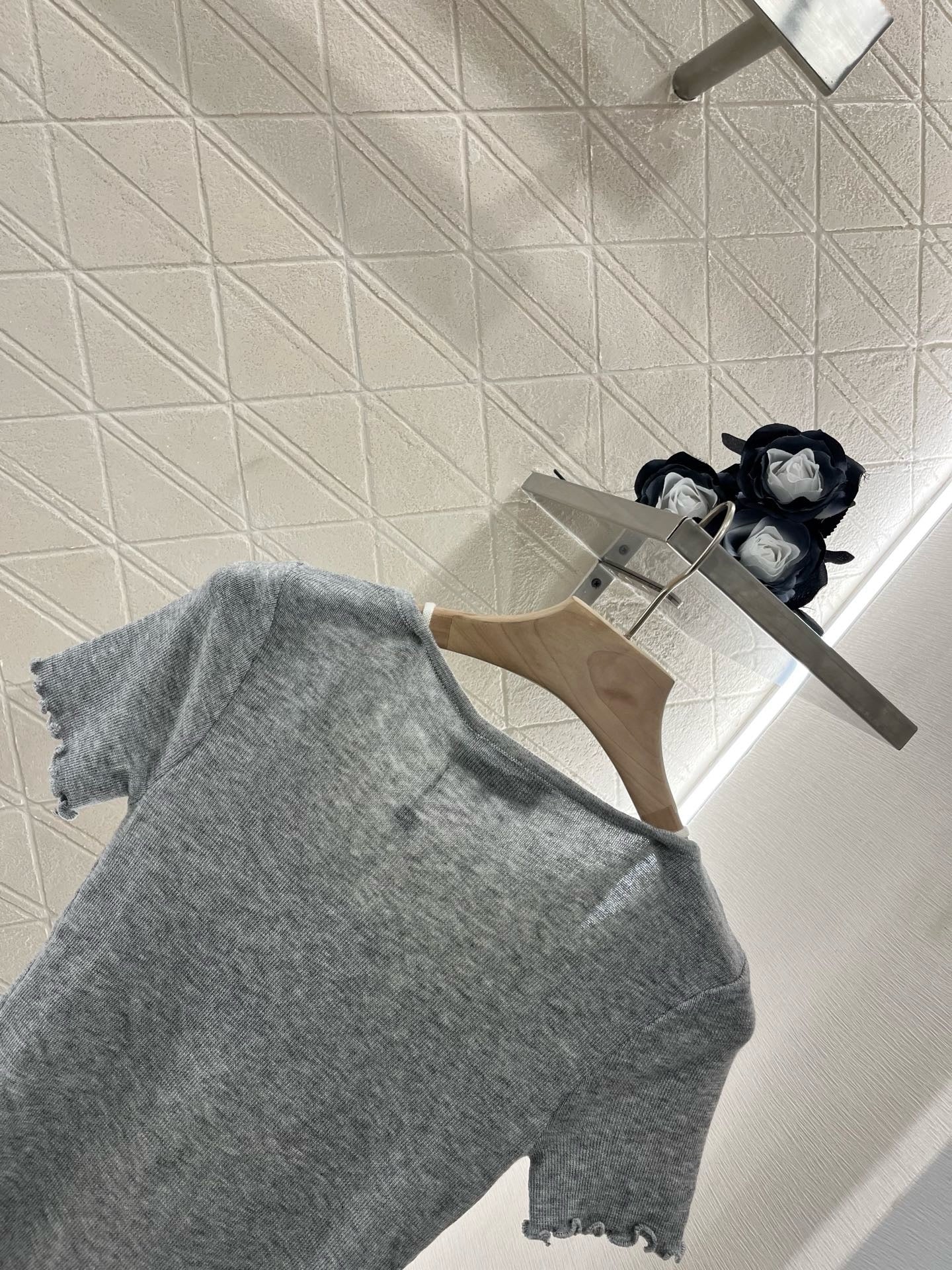 C* 2025SS New Two-piece Hollow Knit Short Sleeves