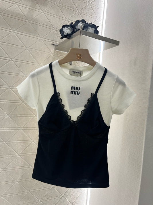 MI*MI*New arrival Suspenders with short sleeves Wool material