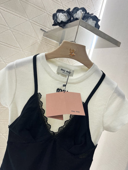 MI*MI*New arrival Suspenders with short sleeves Wool material