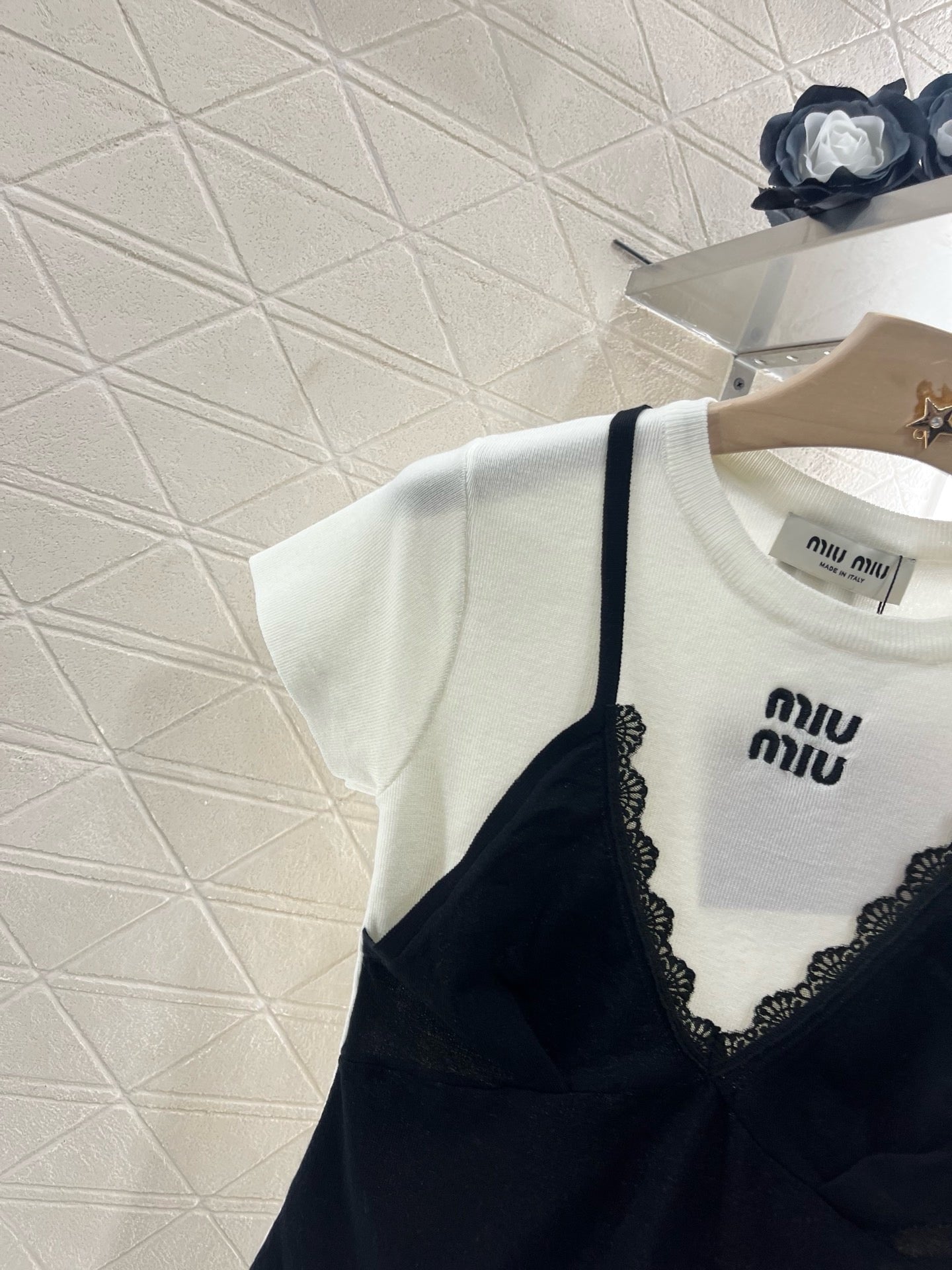 MI*MI*New arrival Suspenders with short sleeves Wool material