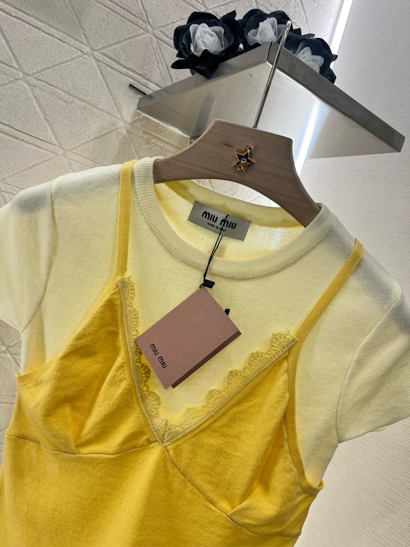 MI*MI*New arrival Suspenders with short sleeves Wool material