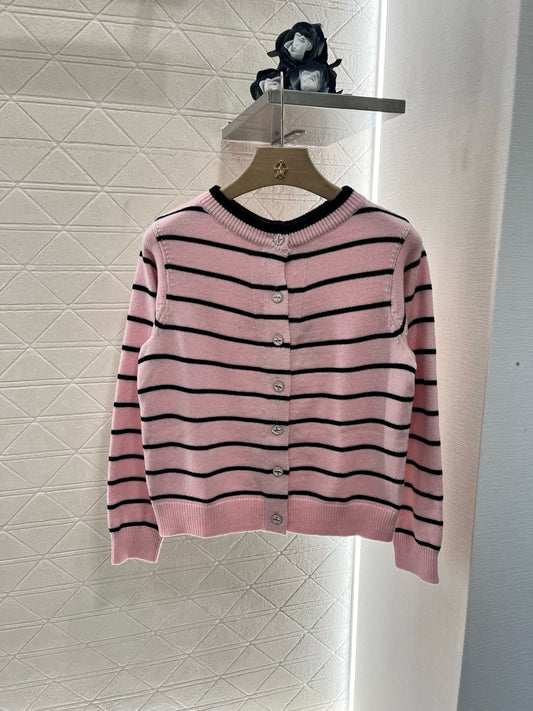 C*2025SS New Striped Knit Cardigan