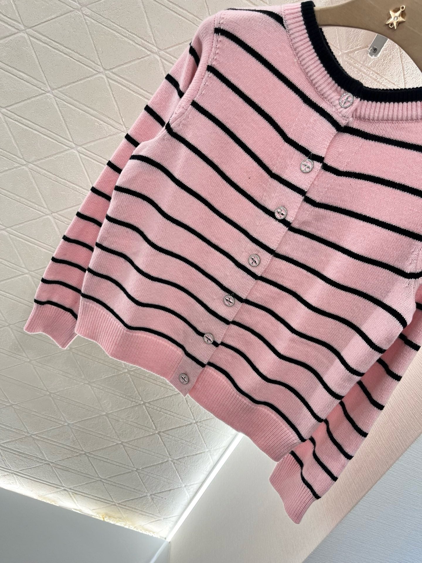 C*2025SS New Striped Knit Cardigan