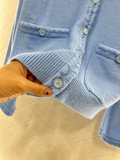 C*2025SS New Striped Knit Cardigan