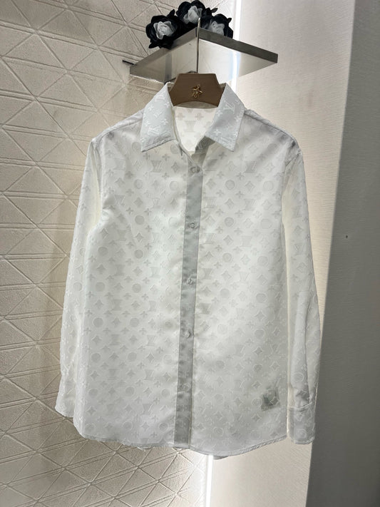 L*New Arrivals Printed White Suit Flowy