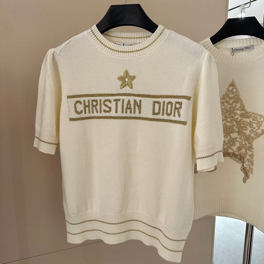 D* New Round Neck Sweater Short Sleeve
