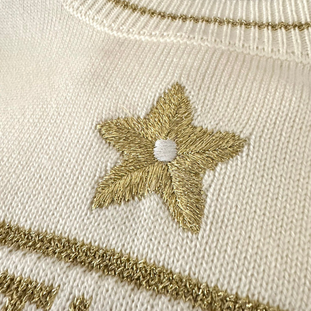 D* New Round Neck Sweater Short Sleeve