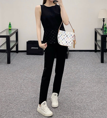 L* 2025SS New Sleeveless Waist Suit Cotton Material