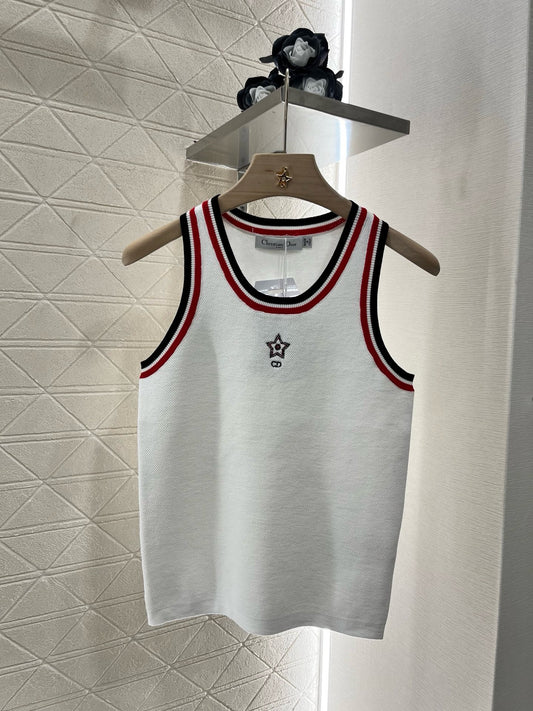 New Arrival Contrast Stripe Knitted Vest