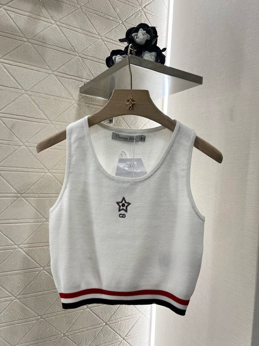 New Arrival Contrast Stripe Knitted Vest