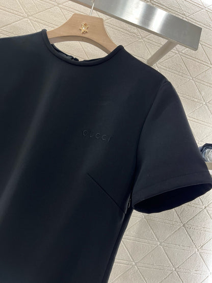 2025SS New Arrival Lace-up Short-sleeved Dress
