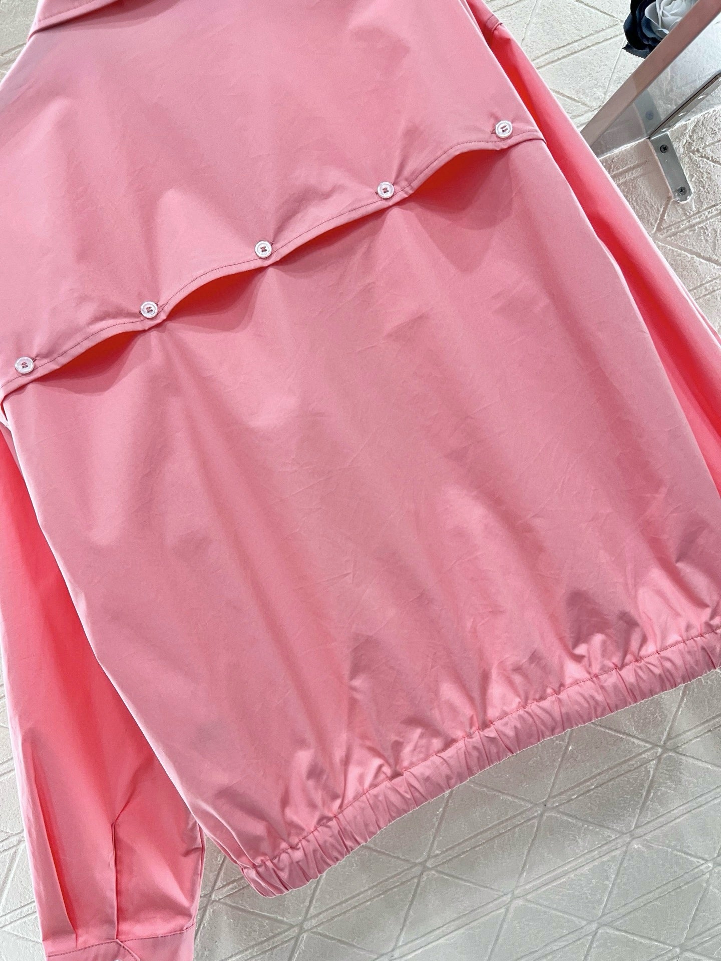 MI*MI*2025ss New Product Lapel Loose Shirt Pink