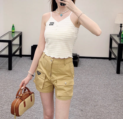 2025SS New Pocket Shorts Yellow