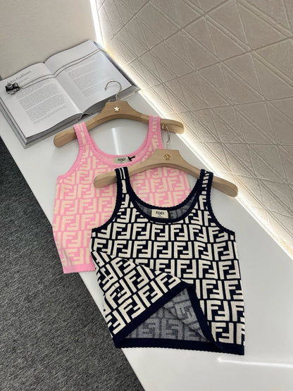 New Jacquard Knit Vest