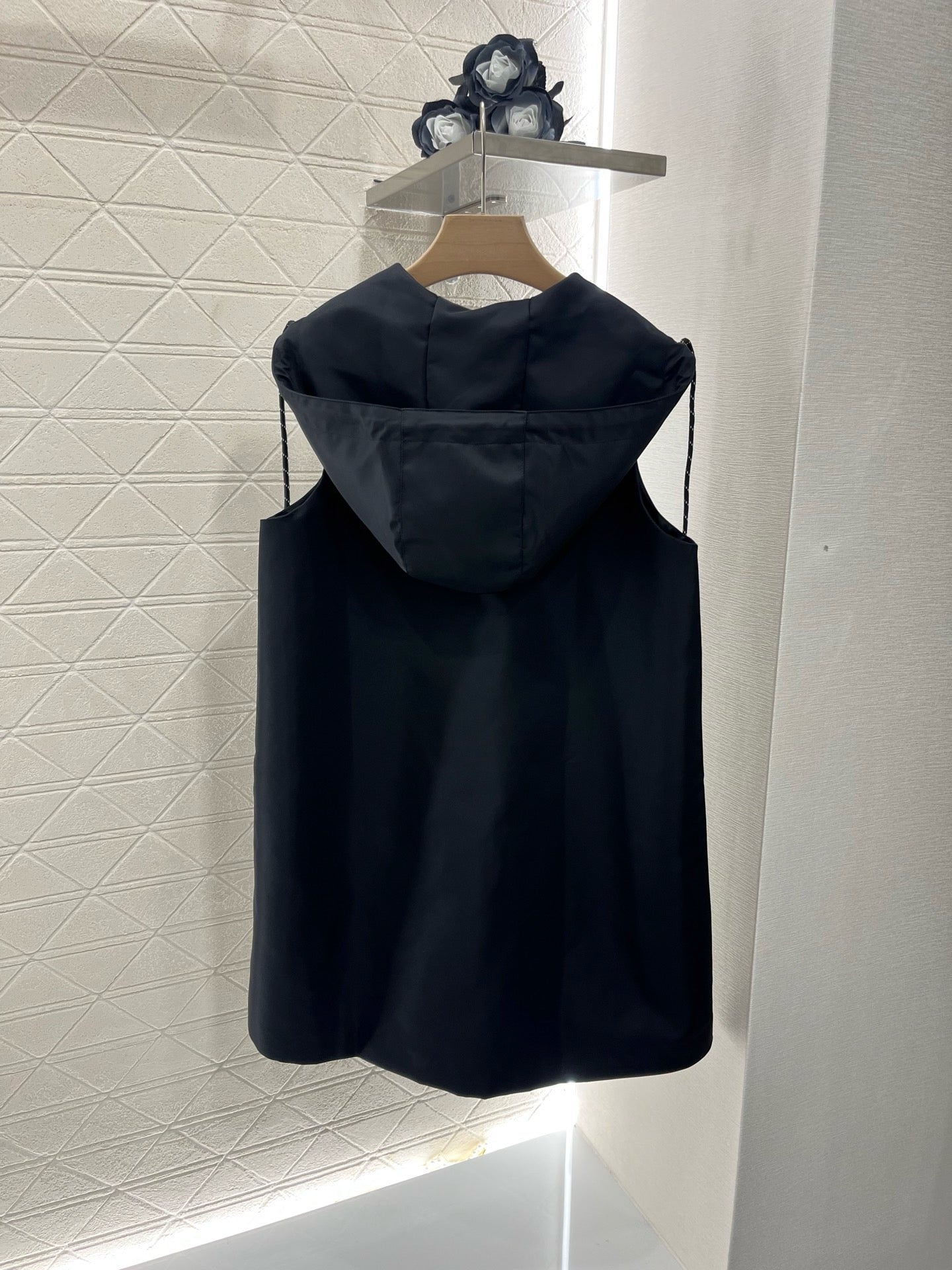 New Lapel Hooded Tank Dress