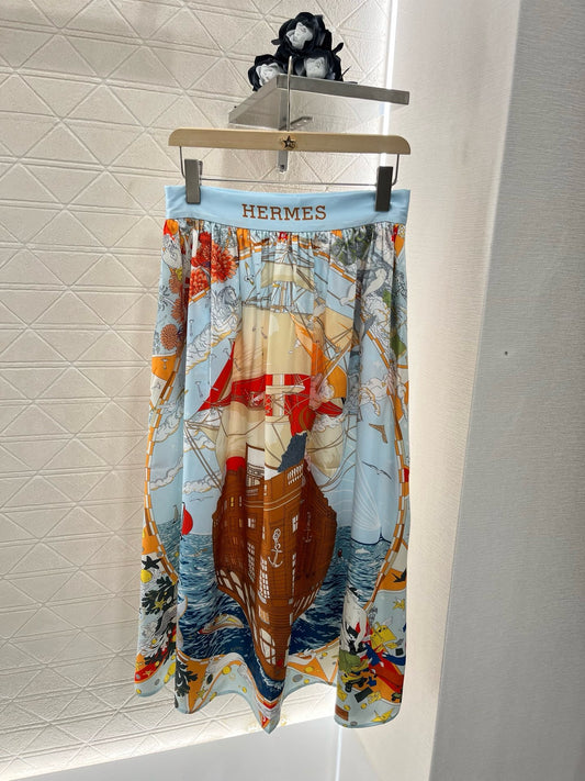 new product active full print retro skirt