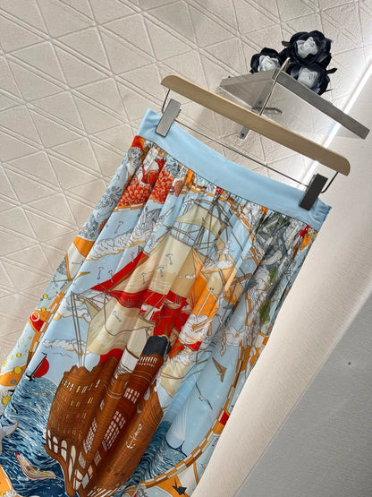 new product active full print retro skirt