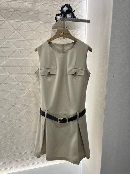 MI*MI*New Pocket Vest Dress