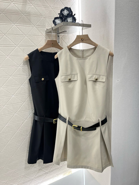 MI*MI*New Pocket Vest Dress