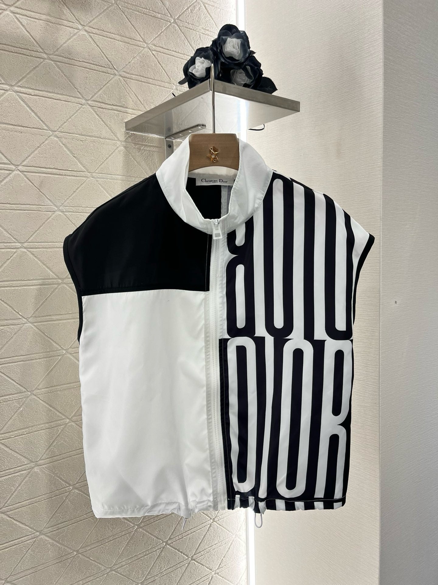 2025 New Letter Short Zipper Suit