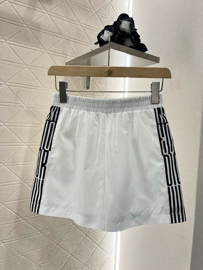 2025 New Letter Short Zipper Suit