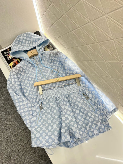 2025SS New Jacquard Hooded Suit