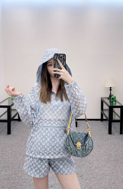 2025SS New Jacquard Hooded Suit