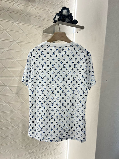 L*2025SS New Round Neck Printed Chain