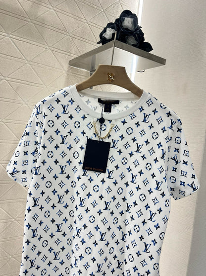 L*2025SS New Round Neck Printed Chain