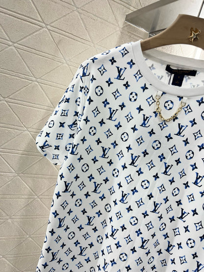 L*2025SS New Round Neck Printed Chain