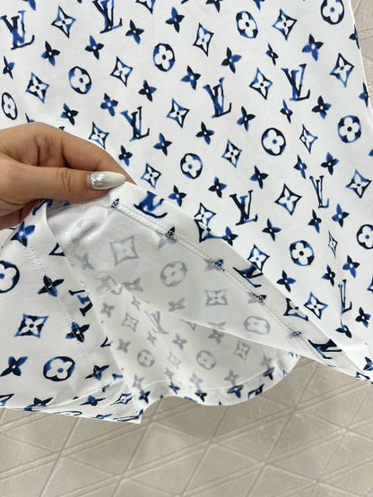 L*2025SS New Round Neck Printed Chain