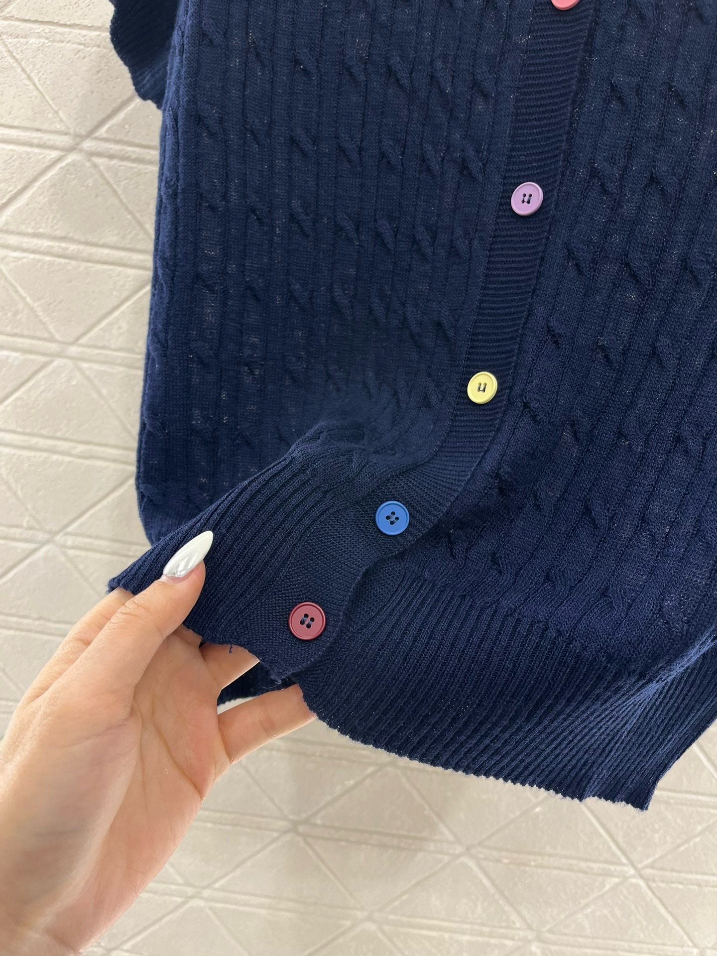 MI*MI*New Arrival Knitted Short Sleeve Cardigan
