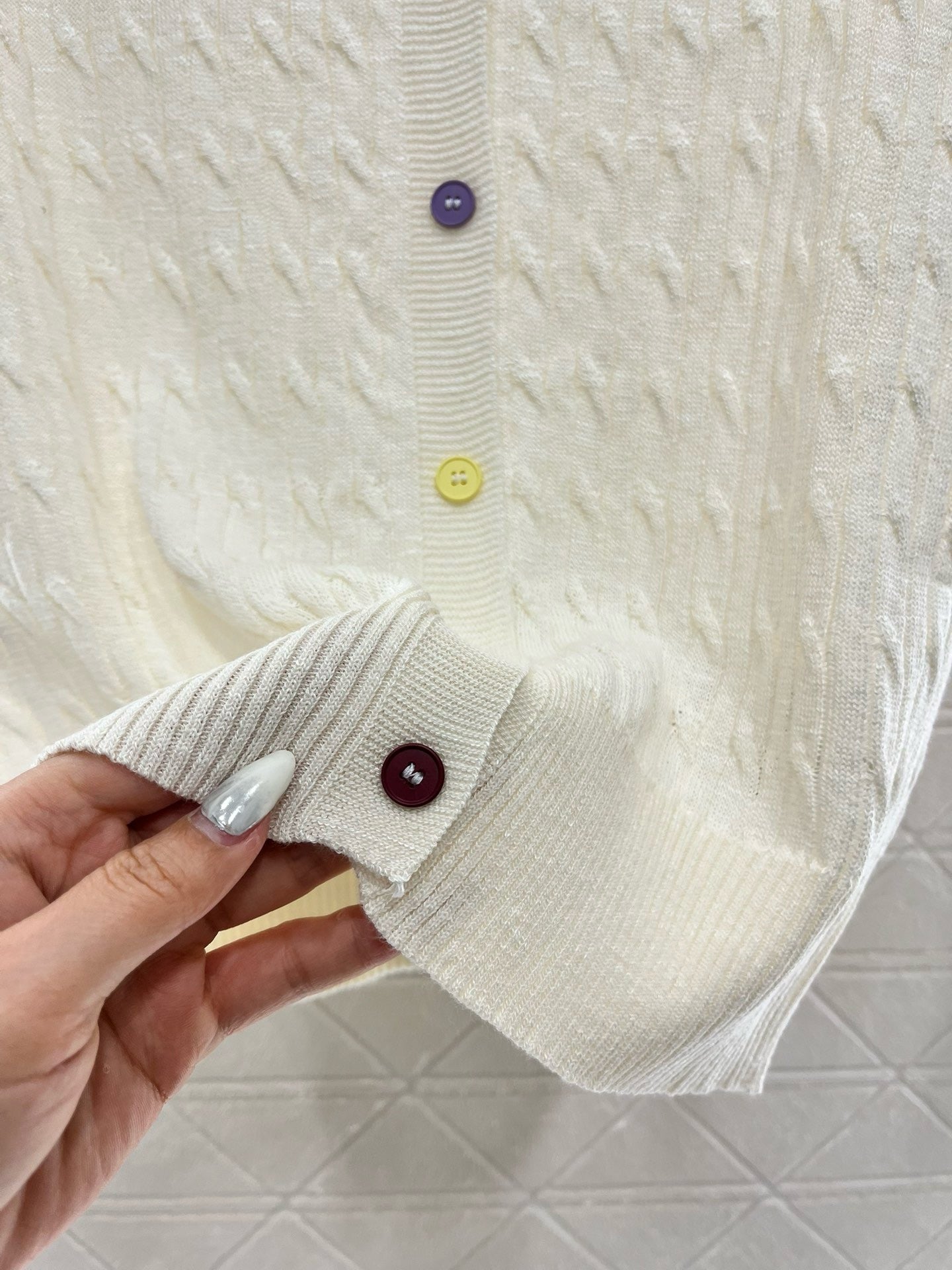 MI*MI*New Arrival Knitted Short Sleeve Cardigan