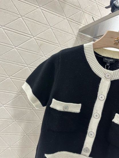 C* 2025SS New Arrival Knitted Short Sleeve Cardigan