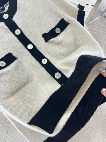 C* 2025SS New Arrival Knitted Short Sleeve Cardigan