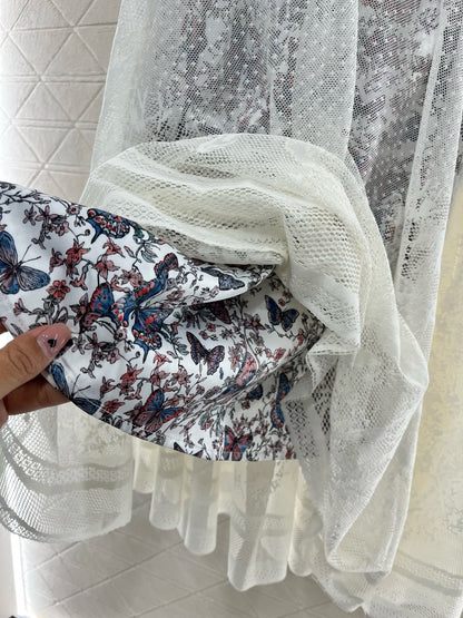 New arrival mesh lace skirt