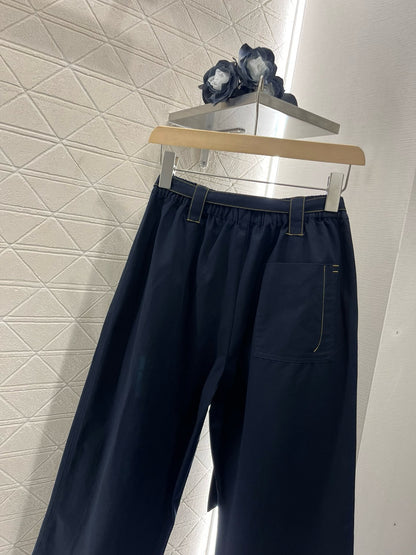 MI*MI* 2025SS New Arrival Belt Straight Jeans
